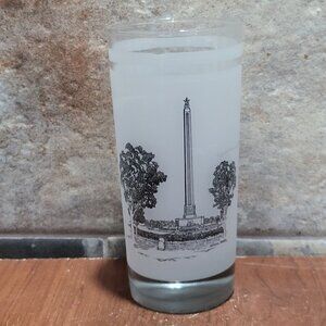 Texas 150th Anniversary Commemorative Frosted Glass Battle of San Jacinto 1986